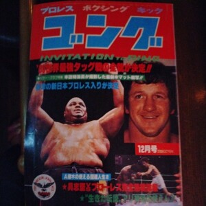 送料込み　ゴング　1980年 12月号 プロレス　ボクシング　キックボクシング　具志堅vsフローレスV13　アリvsホームズ