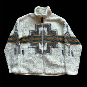 PENDLETON ペンドルトン　ネイティブ柄　ボアフリースジャケット　フリースジャケット　サイズL