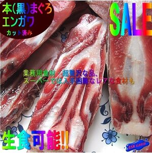 高級珍味、本まぐろ「エンガワ1kg」メチャメチャ脂のってます!! 冷凍、地中海産