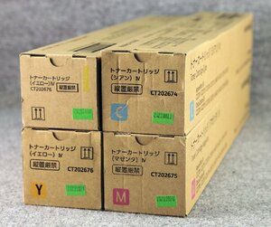 Ｋ★FUJI XEROX(フジゼロックス)◇純正トナー ３色 ４本セット ◇ CT202674(C)・CT202675(M)・CT202676(Y)