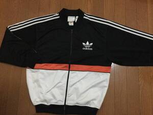 90s adidas トラックジャケット アディダス 万国旗 タグ ビンテージ ジャージ トレフォイル ビッグロゴ vintage 珍柄 