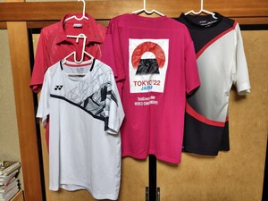 YONEX ヨネックス 練習着 バドミントン テニス ゴルフ 美中古格安廃番 国内正規品 O LL XL XO まとめ売り adids アディダス 会場限定 希少