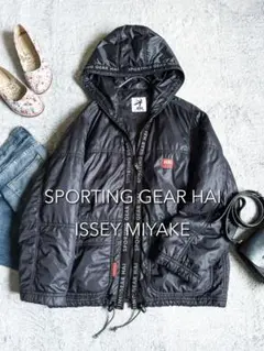 【SPORTING GEAR HAI】イッセイミヤケ 中綿ジャケットブルゾン M