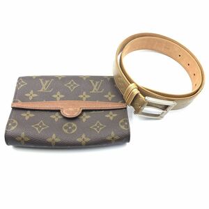 LOUIS VUITTON ルイヴィトン アルシュ モノグラム ウエストポーチ レディース ベルト付き 