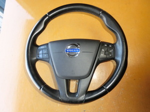 aボルボ V60 ハンドル 平成23年 DBA-FB4164T ステアリングホイール　10.7万km　2011ｙ