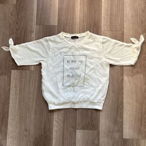 ラブトキシック シフォン付き Tシャツ 半袖 Lサイズ ホワイト 白 ロゴ ラブトキ Lovetoxic ガールズ 女の子 キッズ 子供用 KIDS かわいい