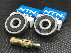 SUZUKI バンディット250 初期型/GJ74A フロントホイール ベアリング 日本製 NTN 交換セット 抜き工具＆作業手順説明08123-63027 GSF250