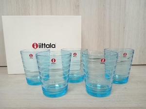 iittala イッタラ グラス 5個セット タンブラー ライトブルー 水色