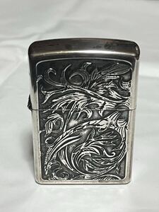 ★美品！Zippo ジッポー ライター ボタニカル柄 ZIPPO オイルライター 2002年BRADFORD.PA.喫煙グッズ アンティーク ヴィンテージ