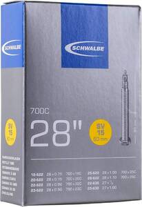 SCHWALBE(シュワルベ) 【正規品】700×18/28Cチューブ 仏式 60㎜ロングバルブ 15SV-E.L