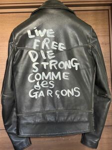 未使用 COMME des GARCONS コムデギャルソン ルイスレザー ライダース 36 Lewis Leathers ライトニング