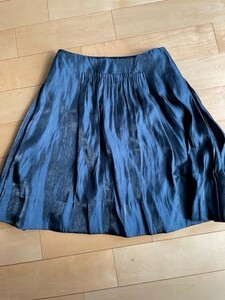 ◆SOV.◆ソブ◆スカート◆ネイビー光沢あり◆size36