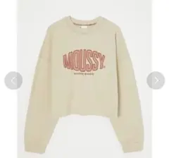 MOUSSY ロゴトレーナー ベージュ FREEサイズ