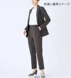 美品 SUIT SELECT パンツスーツ セットアップ ブラウン M