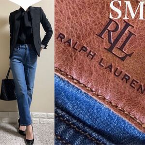 RALPH LAUREN ラルフローレン　ヴィンテージ加工　デニム　0 SM M デニムパンツ　ストレッチ　ブルー