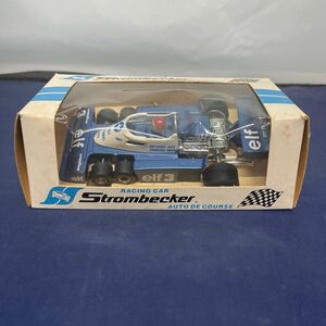 326/ 1970 Strombecker Polistil 1/32 Slotcar Tyrrell P34/2 6-Wheel Elf Formula F1 NIB