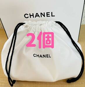 数量限定　CHANEL シャネル　ノベルティ　巾着　ポーチ　白