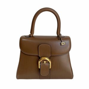 DELVAUX デルヴォー ハンドバッグ ブリヨン PM ブラウン ゴールド