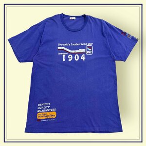 CANTERBURY カンタベリー 半袖 コットン Tシャツ 国旗デザイン XLサイズ /パープル 紫/メンズ スポーツ ラグビー