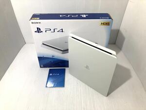 SONY PS4 本体 CUH-2100A ホワイト 薄型 箱付き【HDD500GB】FW11.52 動作良好 プレイステーション4 PlayStation4 白 ソニー