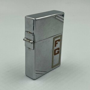 ジッポー ZIPPO ライター 1934年～1935年 ３バレル アウトサイドヒンジ（外ヒンジ）モデル ダイアゴナルライン メタリケ