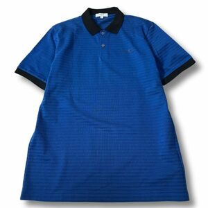 《良品◎》Calvin Klein GOLF カルバンクライン ゴルフ★日本製*ポロシャツ*ブルー*スポーツ*サイズLL(MS3175)◆S60