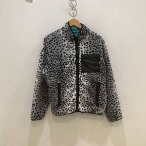 SUPREME シュプリーム　2017A/W LEOPARD FLEECE REVERSIBLE JACKET フリースリバーシブルジャケット　ブラック×ホワイト　サイズM 657587