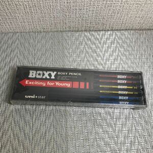 未開封未使用保管品/BOXY PENCIL/三菱鉛筆/2H/uni star/鉛筆/昭和レトロ/当時物/ユニスター