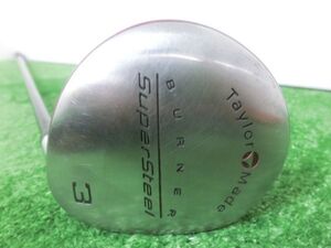 激安♪TaylorMade テーラーメイド BURNER SuperSteel 3W フェアウェイウッド ?°/純正 シャフト BUBBLE FLEX-R G7218♪