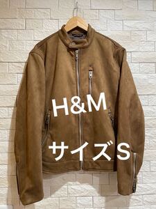 H&M エイチアンドエム　アウタージャケット　フェイクレザー風　サイズS 送料無料　即決