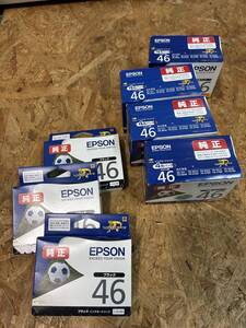 EPSON/エプソン IC4CL46 4色パック　4個セット エプソン 純正 インクカートリッジ ブラック3個　未開封品 使用期限切れ　現状品　