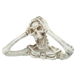 叫び声をあげるスケルトン(骸骨) スカルフィギュア 骨格彫刻 人体彫像/ ハロウィン ガーデニング（輸入品