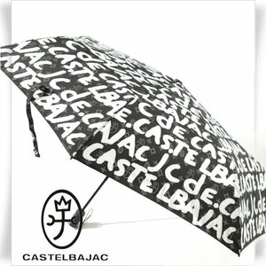 新品1円～★CASTELBAJAC カステルバジャック 自動開閉 折りたたみ傘 UVカット 撥水 晴雨兼用 55cm 8本骨 ワンタッチ ジャンプ式◆9785◆