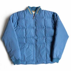 【希少/90s】STUSSY OUTDOOR【ダウン ジャケット】 M ブルー 90年代 オールド ステューシー アウトドア OLD 古着 u2404200