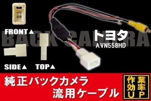 トヨタ純正 NHDT-W59G 対応 イクリプス ECLIPSE AVN558HD 社外ナビ 市販ナビ RCA 接続 変換 リアカメラ ハーネス 配線 コード ケーブル