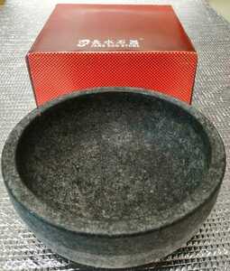 美品 長水石器 石鍋 STONE KITCHEN WARE 直径30cm ストーンキッチンウェア 長水石器 JANG SOO STONE 韓国料理などに 保管品 希少 珍品 