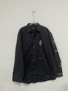 RAF SIMONS ラフシモンズ - Raf Simons Gothic big fit shirt コットン Busniess shirt シャツ ブラック Mサイズ