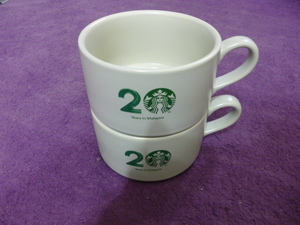 スタバ　STARBUCKS COFFEE　スターバックス　マレーシア　限定　20周年　ティー　カップ　スープ　ラベンダー　パープル　紫　2客