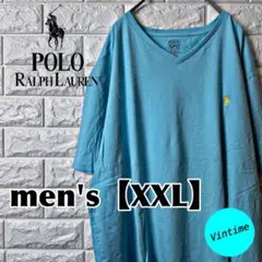 AK16【Polo Ralph Lauren】刺繍ロゴTシャツ【メンズXXL】