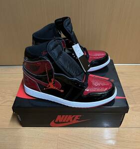 28.0cm 国内正規品 Nike Air Jordan 1 High OG Patent Bred ナイキ エアジョーダン1 ハイ OG パテント ブレッド