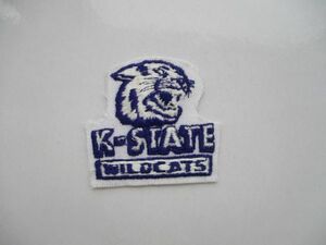 K-STATE WILDCATS フットボール カンザス州 ワイルドキャッツ チーム ロゴ アメリカ ワッペン/刺繍 USA 古着 アメカジ ビンテージ 499