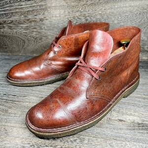 ◆Clarks ORIGINALS◆ クラークスオリジナル 25.0cm（表記GB7 US7 1/2）チャッカブーツ ブラウン メンズ 革靴 靴 レザー 中古 宅急便 即決