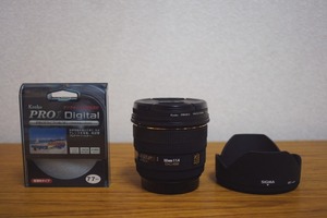 SIGMA シグマ 50mm F1.4 EX DG HSM　美品　Kenko PRO1D装着