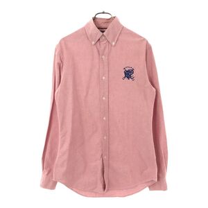 ラルフローレン 長袖 ボタンダウンシャツ XS レッド系 RALPH LAUREN メンズ