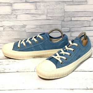 R7210bL CONVERSE コンバース BIG C SF CORDUROY OX ビッグCSFコーデュロイOX 撥水 ローカットスニーカー ブルー レディース 22.5cm 1SD118