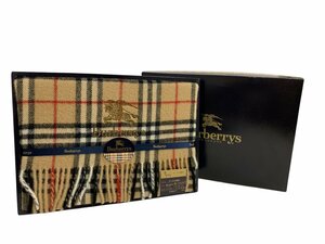 BURBERRY バーバリー ウールひざ掛け ウール100％ 65×120㎝ 未使用品 箱付