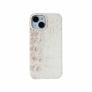 【iPhone15 ケース】数量限定 ヒマラヤ クロコダイル 一枚革 洗練されたデザイン、極上の触感 クロコダイルの美しさをあなたの手に