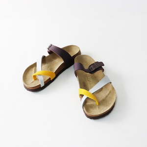 ビルケンシュトック パピリオ BIRKENSTOCK papillio 切替 Cross クロス コンフォートサンダル 22.5cm/ぺたんこ フラット【2400014184976】