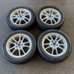 【5535】★ 225/50R17 4本セット冬タイヤBRIDGESTONE BLIZZAK VRX2 バリ山【2020年】アルミンホイール 17X7J PCD114.3/5H