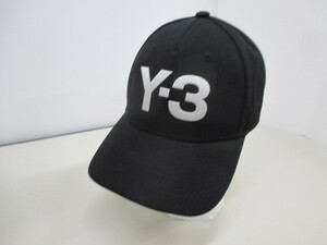 5353FNZ◎Y-3 ワイスリー アディダス×ヨウジヤマモト ロゴキャップ ブラック 帽子◎中古